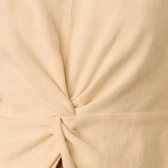 Pilcro Cream Twist-Front Sweatshirt - Picture 9 of 16